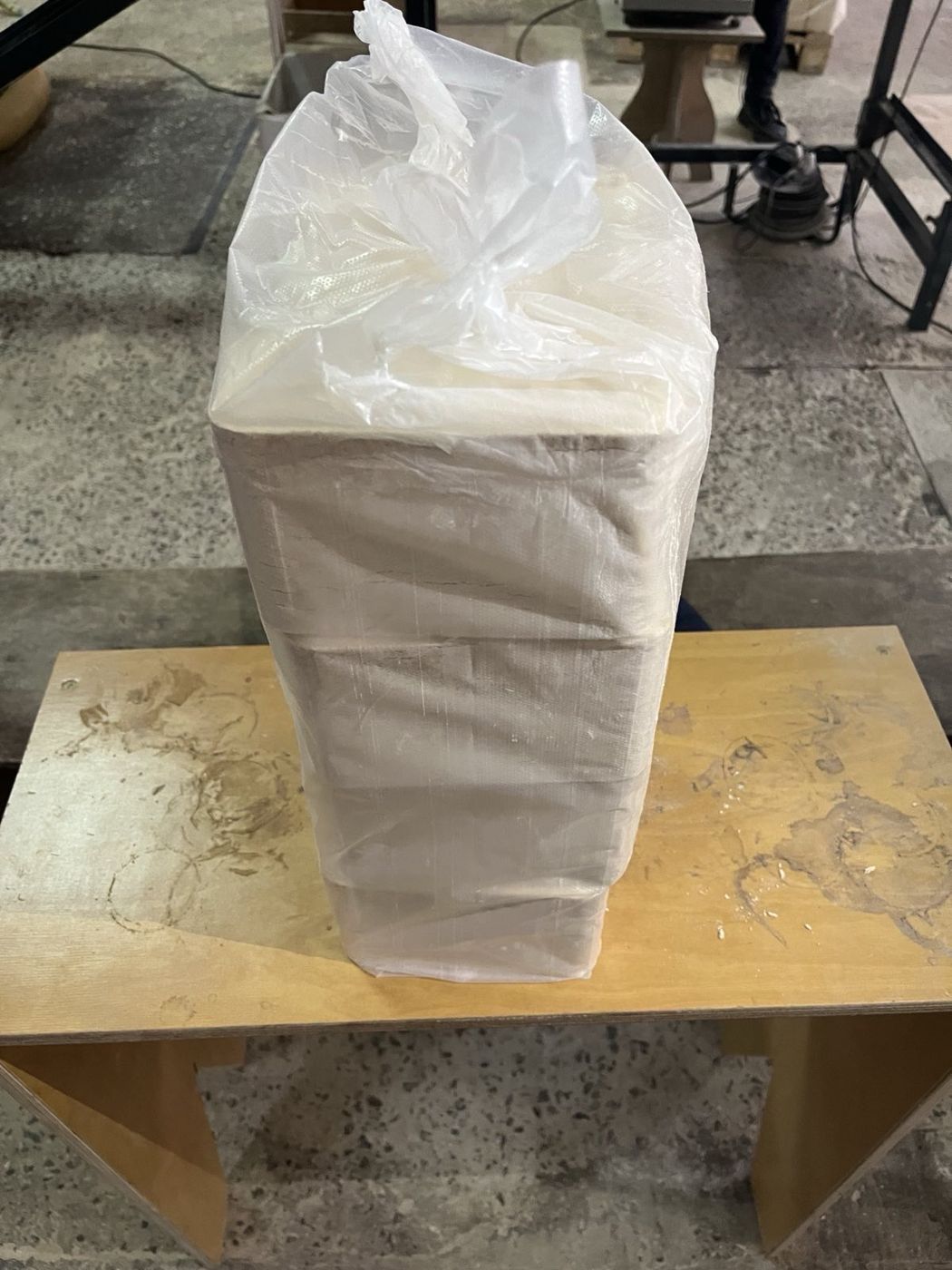 Shrink-wrapped pack of ODEK birch RUF briquettes